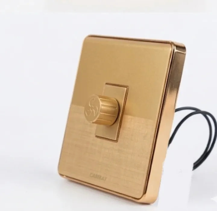 Big Plate Dimmer-Dimmer Premium Golden finish, Switches and Sockets.
